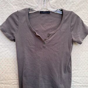 Brandy Melville Charcoal Short Sleeve Tee